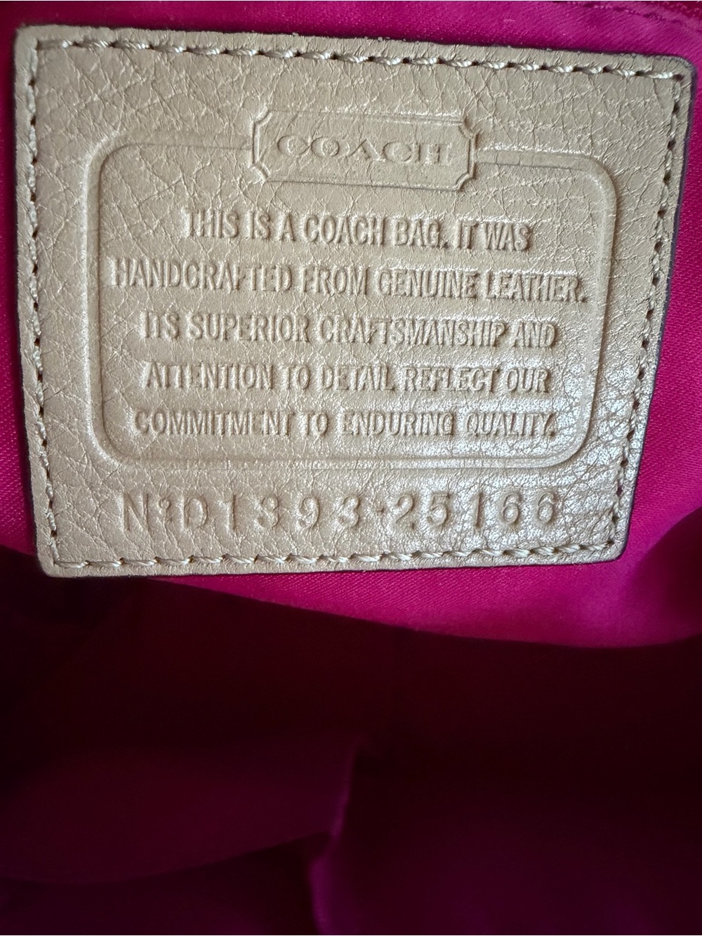 Coach Beige Bag with Strap and Dust Bag - Picture 11 of 11